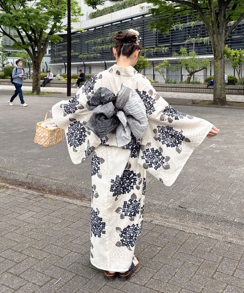 【最終値下げ早い者勝ち‼︎】hinari×utatane 浴衣・帯セット 紫陽花 最終値下げ早い者勝ち‼︎】hinari×utatane 浴衣・帯セット
