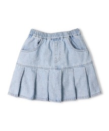 TARKER（ターカー）の「インパン付きプリーツデニムスカート（デニムスカート）」