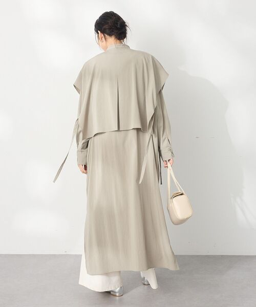 CRAFT STANDARD BOUTIQUE(クラフトスタンダードブティック)の「レイヤード風シャツワンピース(シャツワンピース・レディース・ブラック/サックスブルー/グレイッシュベージュ・FREE)」の21枚目の写真