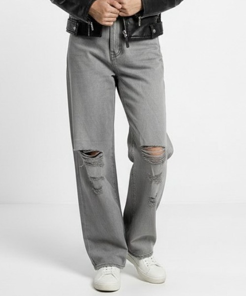 London Denim(ロンドンデニム)の「London Denim (Grange) Boy friend Crush(デニムパンツ・レディース・グレー系その他・S/L/LL/M)」の1枚目の写真