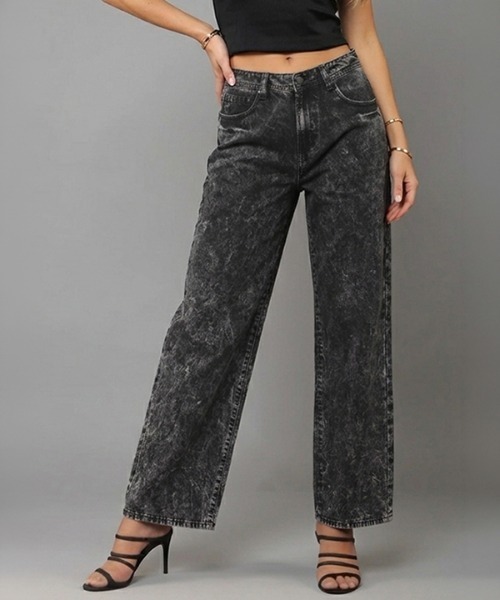 London Denim(ロンドンデニム)の「London Denim (Grange) Boy friend Crush(デニムパンツ・レディース・グレー系その他/ブラック系その他3/ブラック・S/L/LL/M)」の2枚目の写真