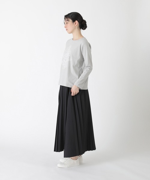 Plantation(プランテーション)の「(B)フラワーブーケT / カットソー / (O)(Tシャツ/カットソー・レディース・ライトブルー/ライトグレー・M size/L size)」の4枚目の写真