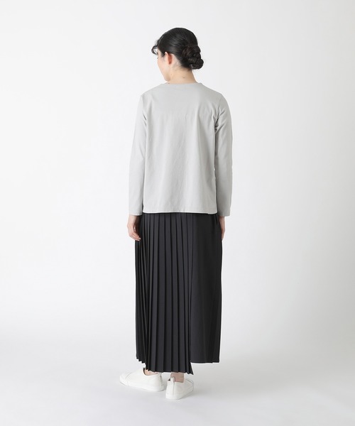 Plantation(プランテーション)の「(B)フラワーブーケT / カットソー / (O)(Tシャツ/カットソー・レディース・ライトブルー/ライトグレー・M size/L size)」の5枚目の写真