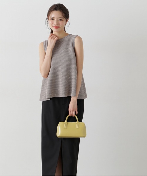 PROPORTION BODY DRESSING(プロポーションボディドレッシング)の「ナロースリットスカート / 1215120312(スカート・レディース・ホワイト系その他/ベージュ/ブラック・SMALL/MEDIUM)」の4枚目の写真