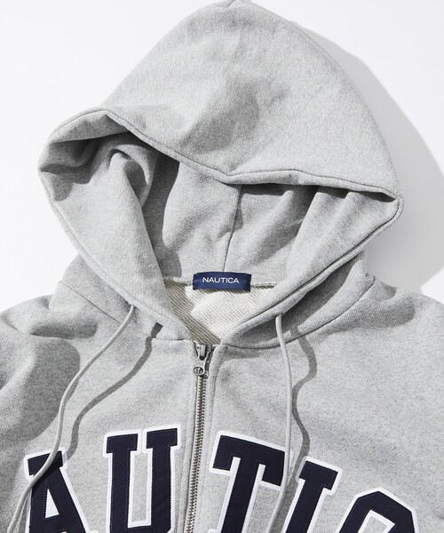 パーカー・フーディ NAUTICA Arch logo hoodie M gray NHD3303MGZ セール】NAUTICA/ノーティカ Arch Logo Sweat Zip Hoodie