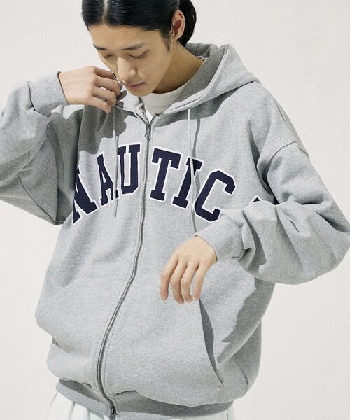 NAUTICA（ノーティカ）の「NAUTICA/ノーティカ Arch Logo Sweat Zip Hoodie/アーチロゴ スウェット ジップフーディ（パーカー・メンズ・グレー/グリーン/ネイビー・MEDIUM/LARGE/X-LARGE）」の17枚目の写真