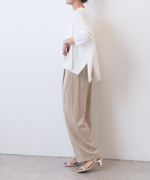 LIVETART（リヴェタート）の「《LIVETART》ツイルタックパンツ（その他パンツ・レディース・ブラック/ベージュ・1/0）」の20枚目の写真