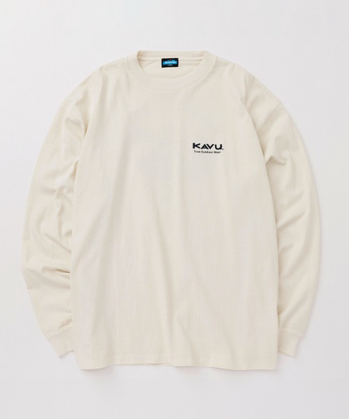 KAVU(カブー)の「KAVU/カブー Surf Logo Tee (Pigment)/サーフロゴティー(Tシャツ/カットソー・メンズ・アイボリー/ネイビー/ライトグレー・MEDIUM/X-LARGE/LARGE)」の8枚目の写真