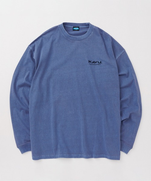 KAVU(カブー)の「KAVU/カブー Surf Logo Tee (Pigment)/サーフロゴティー(Tシャツ/カットソー・メンズ・アイボリー/ネイビー/ライトグレー・MEDIUM/X-LARGE/LARGE)」の12枚目の写真