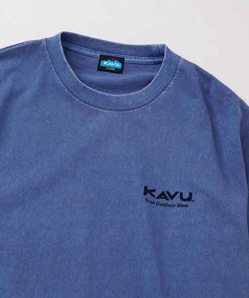 KAVU(カブー)の「KAVU/カブー Surf Logo Tee (Pigment)/サーフロゴティー(Tシャツ/カットソー・メンズ・アイボリー/ネイビー/ライトグレー・MEDIUM/X-LARGE/LARGE)」の13枚目の写真