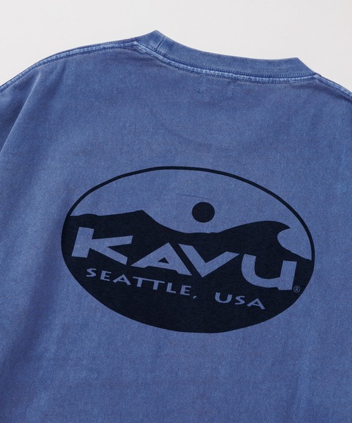 KAVU(カブー)の「KAVU/カブー Surf Logo Tee (Pigment)/サーフロゴティー(Tシャツ/カットソー・メンズ・アイボリー/ネイビー/ライトグレー・MEDIUM/X-LARGE/LARGE)」の14枚目の写真