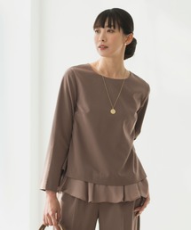 Rebloom（リブルーム Rebloom Reb loom）の「【洗える/セットアップ対応】ふんわり裾ペプラムトップス 単品 ≪セレモニースーツ ママスーツ 入学式 卒業式≫（シャツ/ブラウス）」