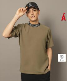 ADABAT STREAM（アダバットストリーム）の「撥水加工 ロゴラインストレッチモックネックT（Tシャツ/カットソー）」