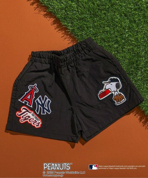 セール】【MLB×PEANUTS】ワイドハーフワッペンパンツ（その他