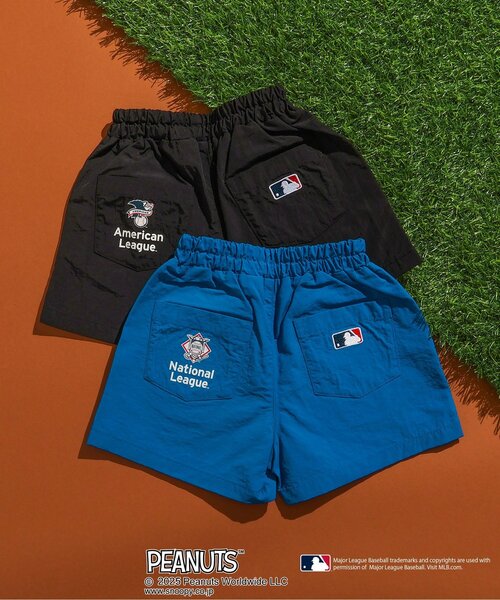 セール】【MLB×PEANUTS】ワイドハーフワッペンパンツ（その他パンツ