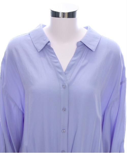 CLEAR BASIC（クリアベーシック）の「バックスピンドル裾タック七分袖ブラウス[オフィスカジュアル 着回し抜群 大人 カジュアル]≪SS新作≫（シャツ/ブラウス・レディース・ミント/ブラック系その他/サックスブルー/ピンク/オフホワイト・F）」の16枚目の写真