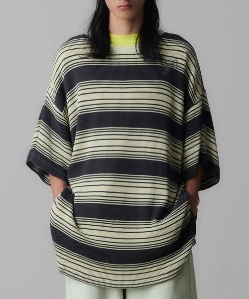 FACETASM ラガーシャツ　レイヤードRUGBY SHIRT ファセッタズム FACETASM ファセッタズム COLOURFUL MIX RUGBY SHIRT｜アース