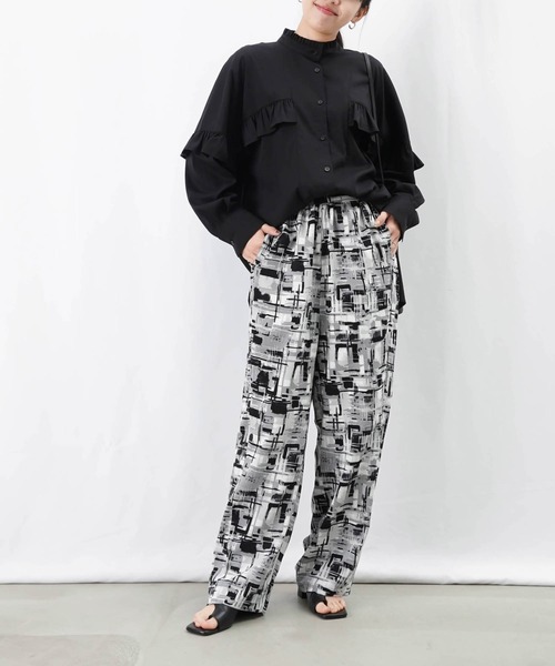 PLAID FLANNEL STRAP DETAIL PANTS – THE SHOP YOHJI YAMAMOTO