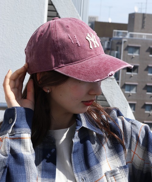 ★MLB★ダメージウォッシングアンストラクチャーボールキャップ MLB キャップ 帽子 「日本未入荷」MLB KOREA ダメージ