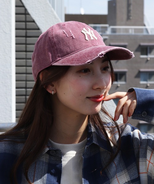 MLB（メジャーリーグベースボール）の「【日本未入荷】MLB KOREA ダメージウォッシング アンストラクチャーボールキャップ ヤンキース ドジャース レッズ（キャップ・レディース・ブラウン/バーガンディー/チャコールグレー・FREE）」の13枚目の写真