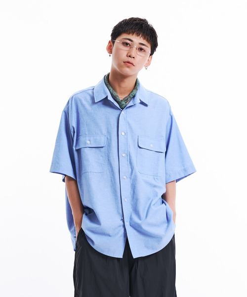 セール】Loose Shirts / ルーズ半袖シャツ（シャツ/ブラウス