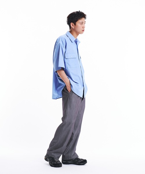 THE BOLDMAN(ザ ボールドマン)の「Loose Shirts / ルーズ半袖シャツ(シャツ/ブラウス・メンズ・ホワイト/ブルー/ブラック/サックスブルー・MEDIUM/LARGE)」の20枚目の写真