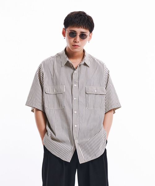 44537　PLEATSPLEASE　半袖シャツ セール】Loose Shirts / ルーズ半袖シャツ（シャツ/ブラウス