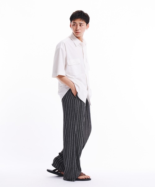 THE BOLDMAN(ザ ボールドマン)の「Loose Shirts / ルーズ半袖シャツ(シャツ/ブラウス・メンズ・ホワイト/ブルー/ブラック/サックスブルー・MEDIUM/LARGE)」の13枚目の写真