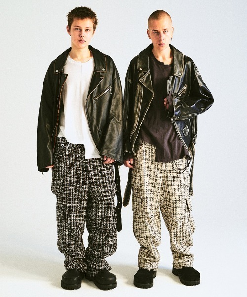 DISCOVERED(ディスカバード)の「mj10637-LEATHER W RIDERS BLOUSON ライダーズブルゾン(ライダースジャケット・メンズ・ブラウン/ブラック・1/3)」の3枚目の写真