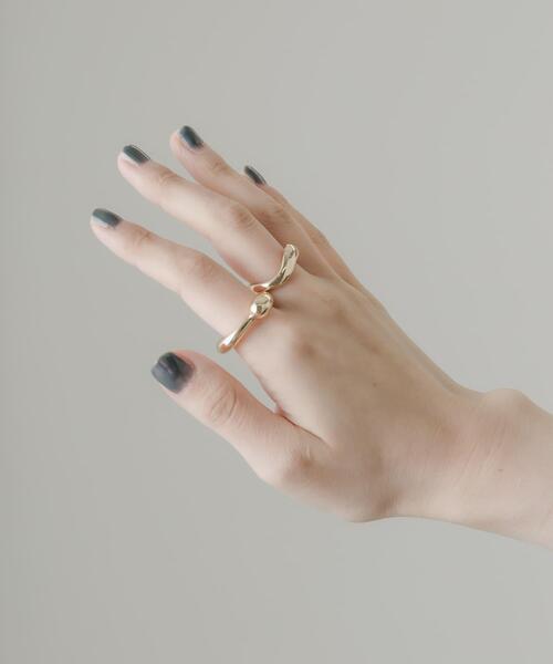 SMELLY(スメリー)の「ニュアンス2セットリング(リング・レディース・ゴールド・-)」の3枚目の写真