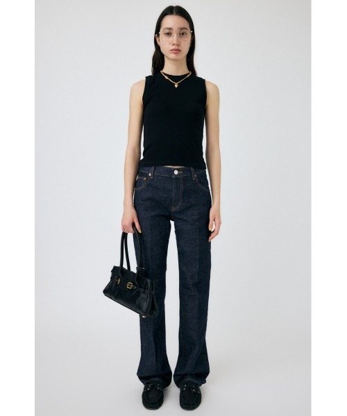MOUSSY（マウジー）の「SUVIN GIZA SLEEVELESS トップス（Tシャツ/カットソー・レディース・ブラック/ホワイト/チャコールグレー・FREE）」の13枚目の写真