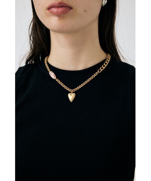 MOUSSY（マウジー）の「SUVIN GIZA SLEEVELESS トップス（Tシャツ/カットソー・レディース・ブラック/ホワイト/チャコールグレー・FREE）」の9枚目の写真