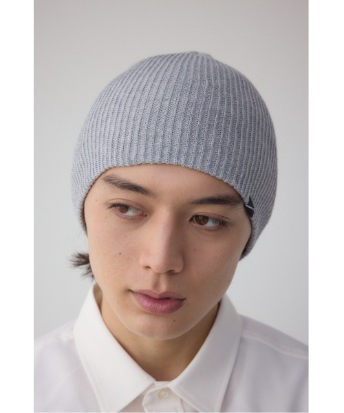 AZUL by moussy（アズールバイマウジー）の「ルーズ2WAYニットキャップ（ニットキャップ/ビーニー・メンズ・ライトグレー/ブラック・FREE）」の10枚目の写真