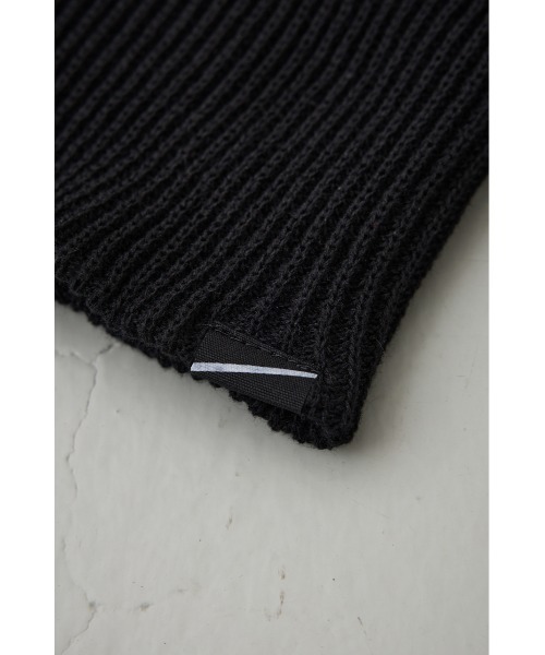AZUL by moussy（アズールバイマウジー）の「ルーズ2WAYニットキャップ（ニットキャップ/ビーニー・メンズ・ライトグレー/ブラック・FREE）」の12枚目の写真