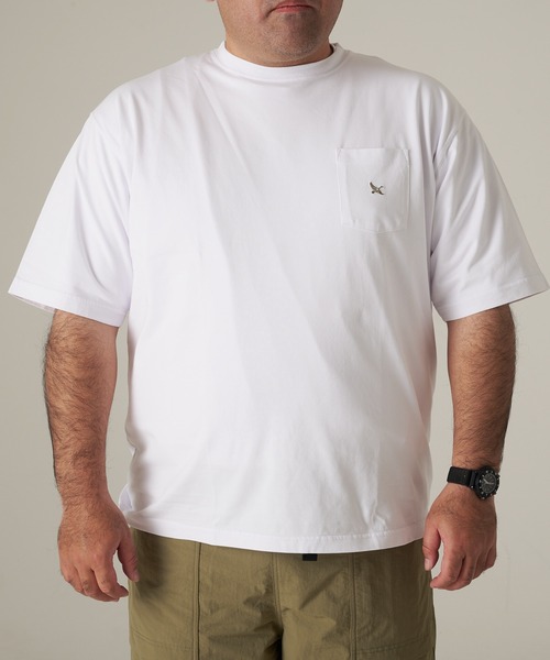 Eddie Bauer（エディーバウアー）の「ワンポイント ポケット Tシャツ（Tシャツ/カットソー・メンズ・ベージュ/サックスブルー/ライム/ピンク/ライトイエロー/ネイビー/ホワイト/ブラック・S/XL/L/M/XXL）」の19枚目の写真