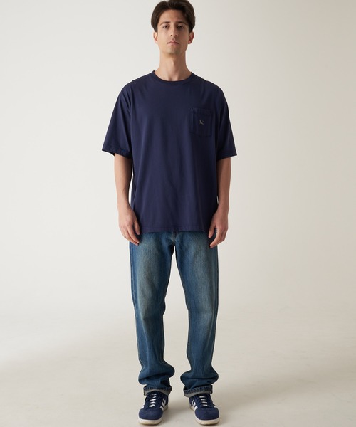 Eddie Bauer（エディーバウアー）の「ワンポイント ポケット Tシャツ（Tシャツ/カットソー・メンズ・ベージュ/サックスブルー/ライム/ピンク/ライトイエロー/ネイビー/ホワイト/ブラック・S/XL/L/M/XXL）」の21枚目の写真