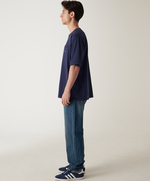 Eddie Bauer（エディーバウアー）の「ワンポイント ポケット Tシャツ（Tシャツ/カットソー・メンズ・ベージュ/サックスブルー/ライム/ピンク/ライトイエロー/ネイビー/ホワイト/ブラック・S/XL/L/M/XXL）」の22枚目の写真