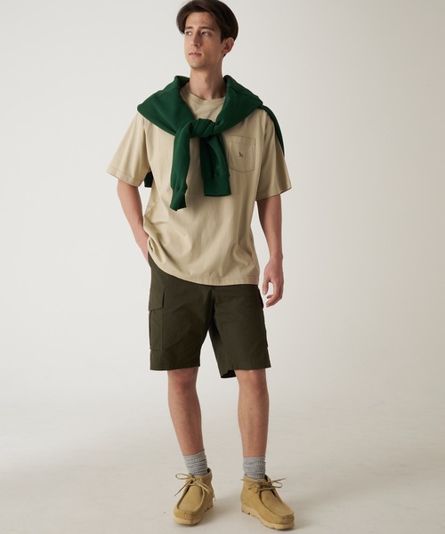 Eddie Bauer（エディーバウアー）の「ワンポイント ポケット Tシャツ（Tシャツ/カットソー・メンズ・ベージュ/サックスブルー/ライム/ピンク/ライトイエロー/ネイビー/ホワイト/ブラック・S/XL/L/M/XXL）」の13枚目の写真