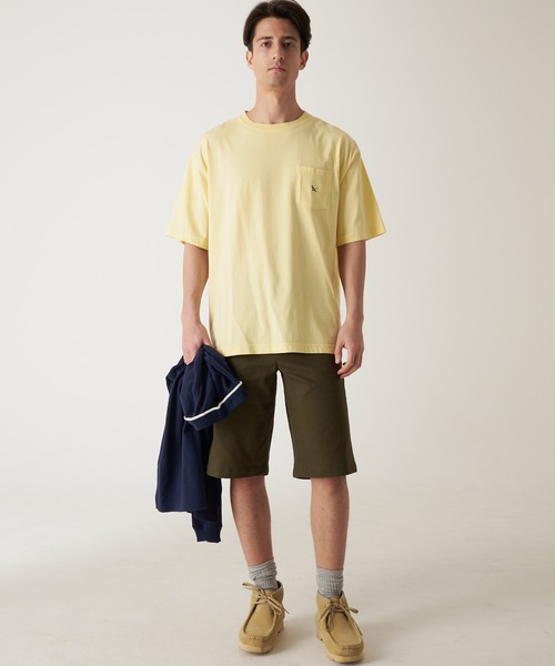 Eddie Bauer（エディーバウアー）の「ワンポイント ポケット Tシャツ（Tシャツ/カットソー・メンズ・ベージュ/サックスブルー/ライム/ピンク/ライトイエロー/ネイビー/ホワイト/ブラック・S/XL/L/M/XXL）」の17枚目の写真