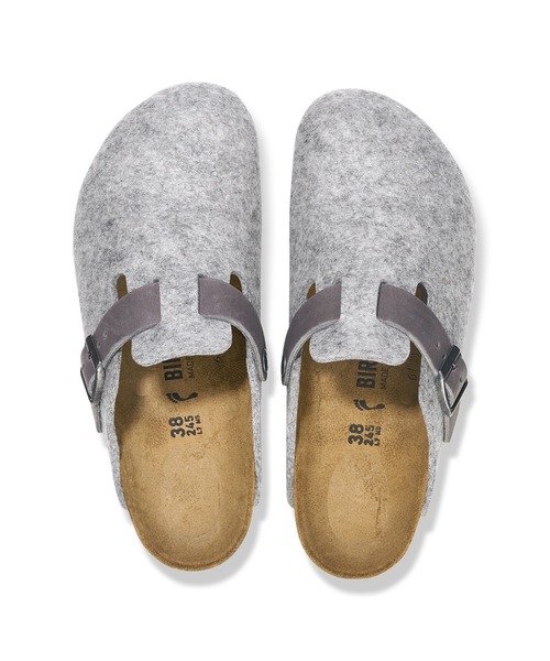 BIRKENSTOCK(ビルケンシュトック)の「【公式】ビルケンシュトック Boston/ボストン レザー/テキスタイル/フェルト(サンダル・メンズ・ライトグレー・25cm【レギュラー幅】/26cm【レギュラー幅】/26.5cm【レギュラー幅】/27cm【レギュラー幅】/28cm【レギュラー幅】/28.5cm【レギュラー幅】)」の3枚目の写真