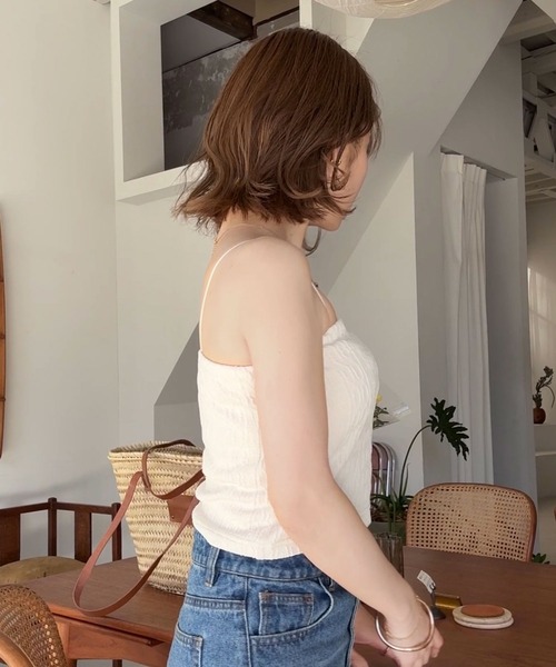 セール】[ yuri.さんコラボ ]選べる2丈カップ付きキャミソール