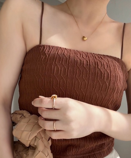 KOBE LETTUCE（コウベレタス）の「[ yuri.さんコラボ ]選べる2丈カップ付きキャミソール（キャミソール・レディース・アイボリー/ベージュ系/ブラック系/ブラウン/ブラック/ライトブルー/ブラウン系・M-Long/M-Short）」の17枚目の写真