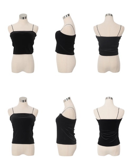 KOBE LETTUCE（コウベレタス）の「[ yuri.さんコラボ ]選べる2丈カップ付きキャミソール（キャミソール・レディース・アイボリー/ベージュ系/ブラック系/ブラウン/ブラック/ライトブルー/ブラウン系・M-Long/M-Short）」の14枚目の写真