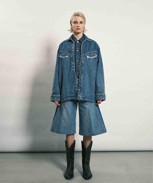 TANAKA(タナカ)の「JEAN SHORTS VINTAGE BLUE(デニムパンツ・メンズ・ブルー・29W/31W)」の7枚目の写真