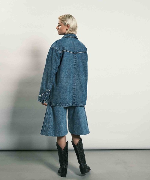 TANAKA(タナカ)の「JEAN SHORTS VINTAGE BLUE(デニムパンツ・メンズ・ブルー・29W/31W)」の5枚目の写真