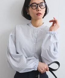 ketty（ケティ）の「バンドカラーラメストライプシャツ≪洗濯機で洗える≫（シャツ/ブラウス）」