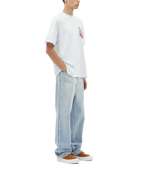MSGM(エムエスジーエム)の「MSGM×LUKE EDWARD HALL コラボレーショングラフィックTシャツ(Tシャツ/カットソー・メンズ・ホワイト/ブラック・L/M/S/XS)」の5枚目の写真