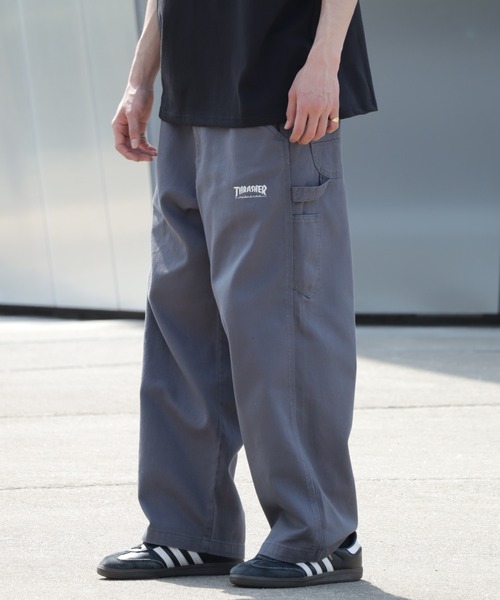 THRASHER（スラッシャー）の「【THRASHER/スラッシャー】デニム＆カツラギ ペインターパンツ（その他パンツ・メンズ・ブルー/オフホワイト/グレー/ブラック/ベージュ/ワンウォッシュ・LL/S/M/L）」の4枚目の写真