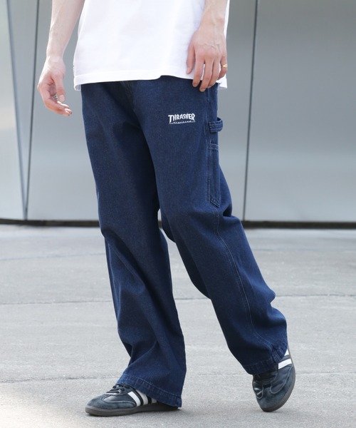THRASHER（スラッシャー）の「【THRASHER/スラッシャー】デニム＆カツラギ ペインターパンツ（その他パンツ・メンズ・ブルー/オフホワイト/グレー/ブラック/ベージュ/ワンウォッシュ・LL/S/M/L）」の6枚目の写真
