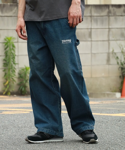セール】【THRASHER/スラッシャー】デニム＆カツラギ ペインターパンツ